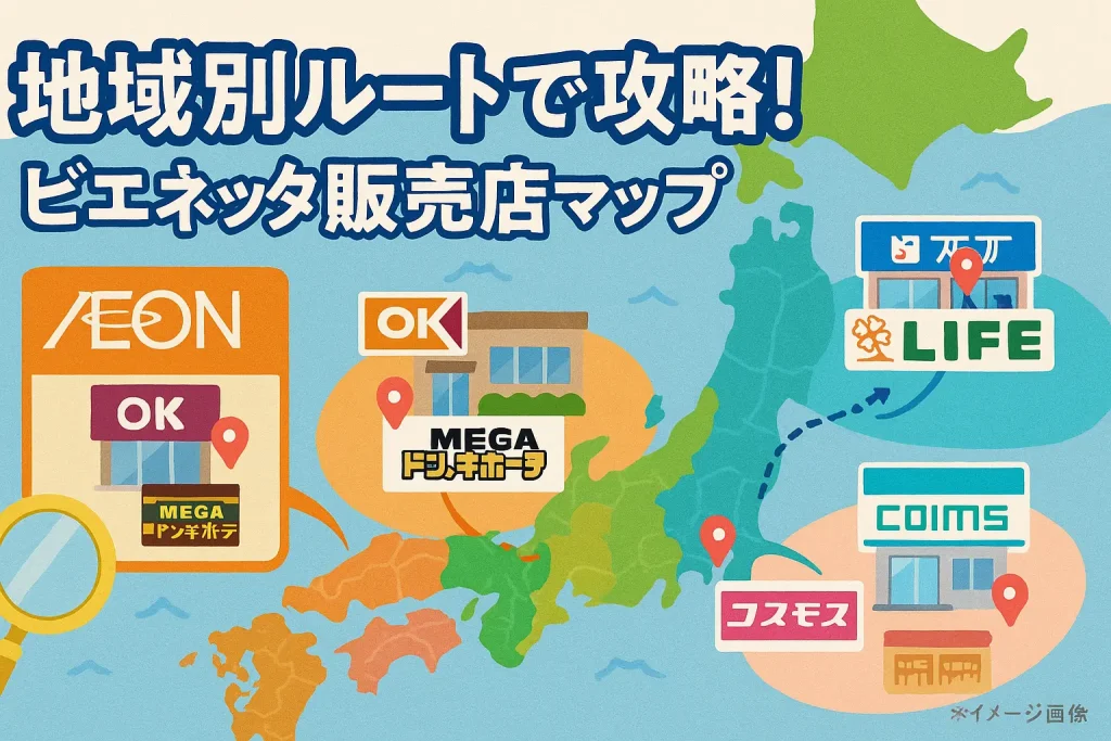地域別のおすすめ販売店マップ