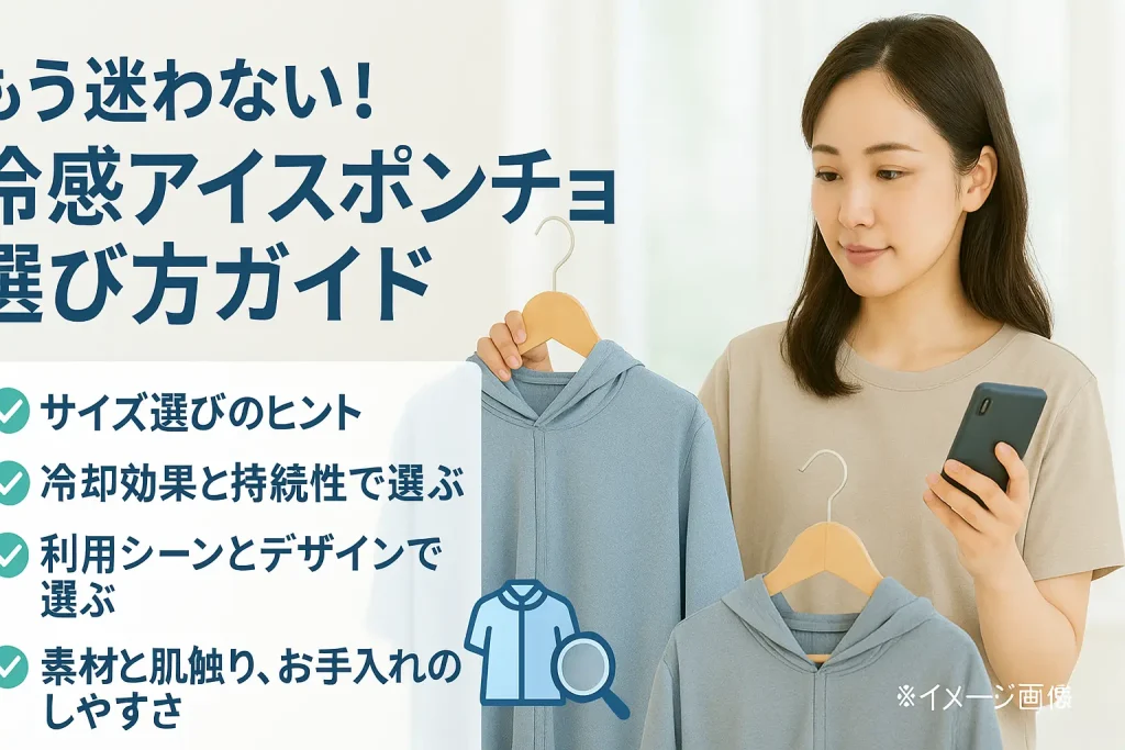 もう迷わない！自分にぴったりの冷感アイスポンチョ選び方ガイド